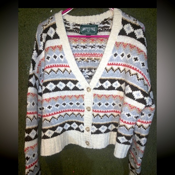 American Eagle Button Up Sweater - Picture 1 of 3